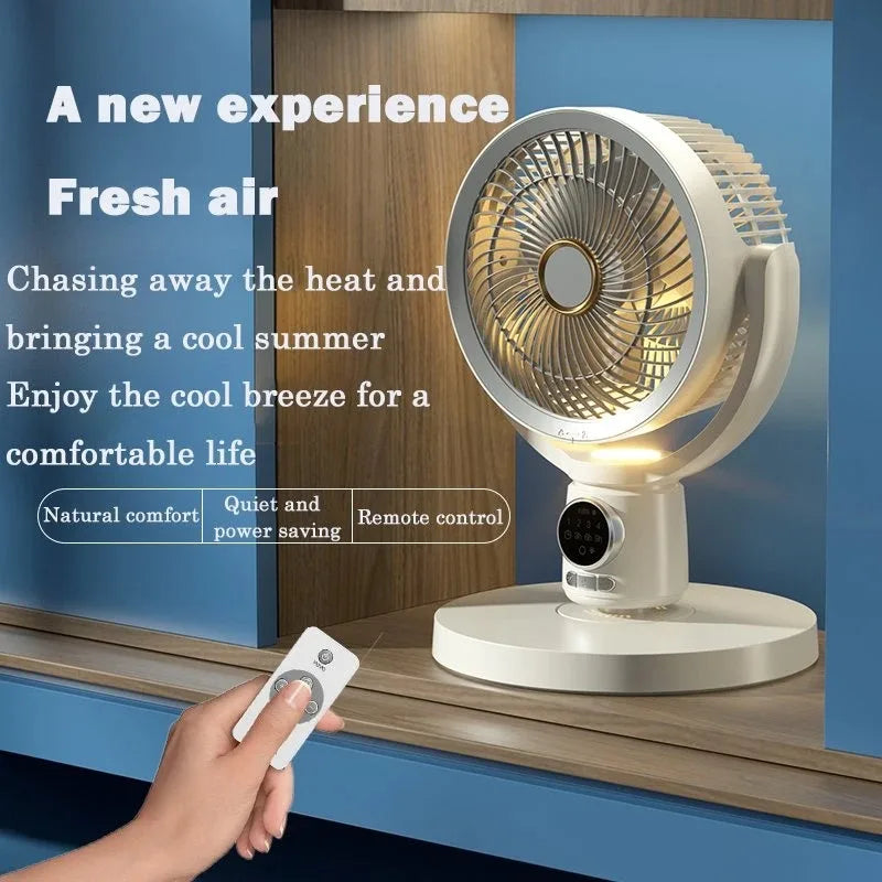 BALASHOV USB Rechargeable Silent Floor Fan with Timer | 12W Rechargeable Floor Fan Axl