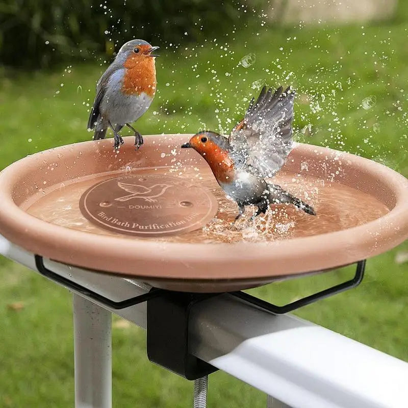 Pure Copper Bird Bath Purification Disk | Algae-Inhibiting Bird Bath Accessory Axl