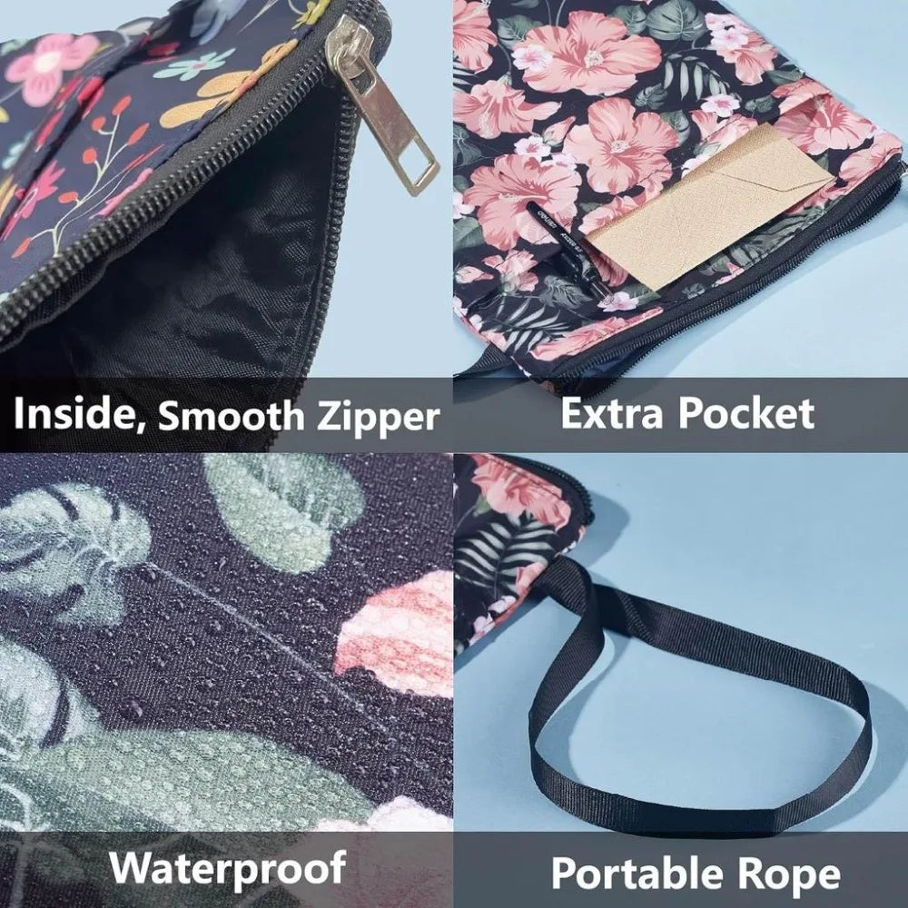 Book Sleeve with Zipper – Sun Moon Stars Waterproof Pouch Book Sleeve Axl