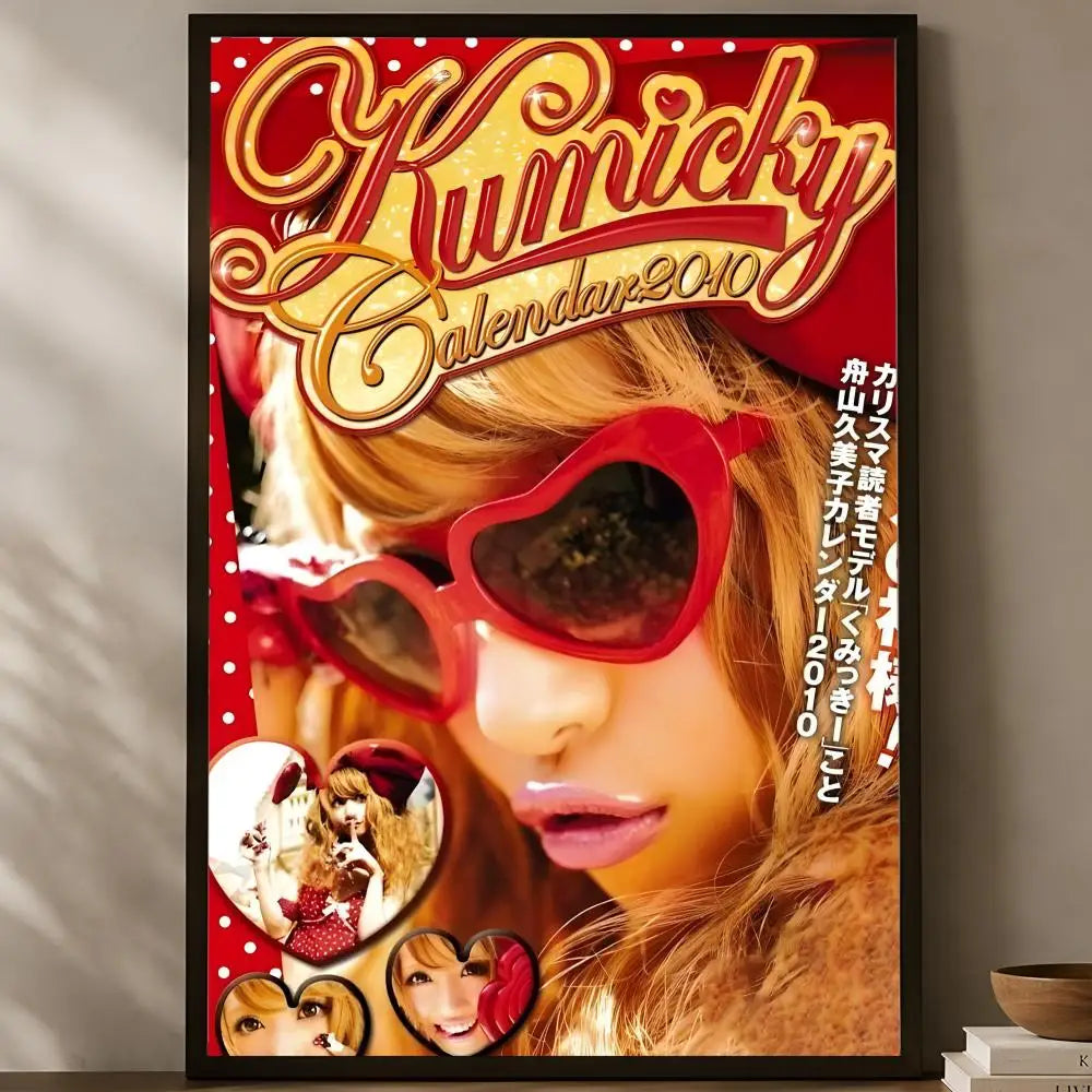 Y2K Gyaru Girl Self-Stick HD PVC Wall Art Poster | Waterproof Wall Art Poster Axl White09 40X50cmNoframe