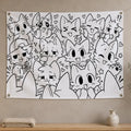 B-Boykisser Character Flag Banner – Wall Decor for Room & Party Wall Hanging Flag Axl White09 150x230cm