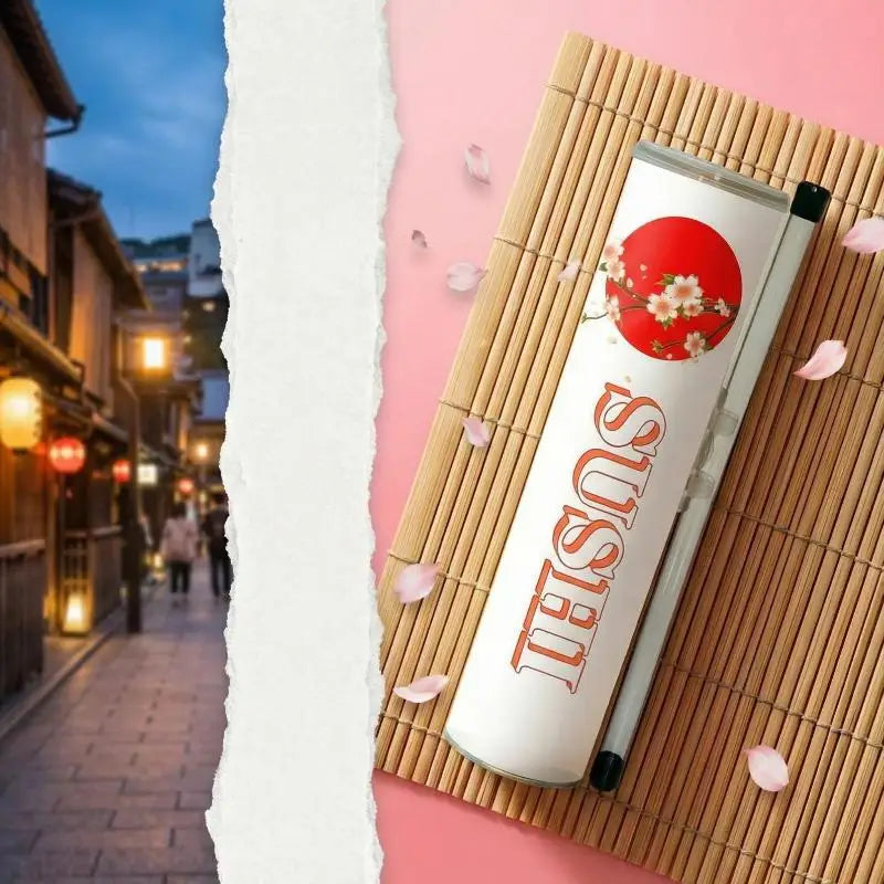 Round Sushi Push Box Mold – Cone Paper Bucket with Sauce Straw Sushi Packaging Box Axl