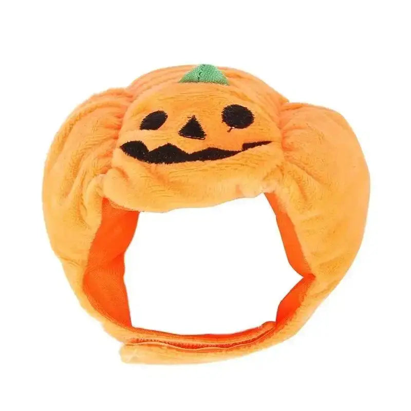 Pet Halloween Pumpkin Hat – Plush Costume for Cats & Dogs Pet Costume Hat Axl