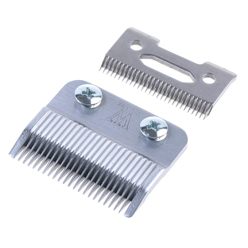 Hair Clipper Replacement Blades – Movable & Static Steel Set Clipper Blade Set Axl