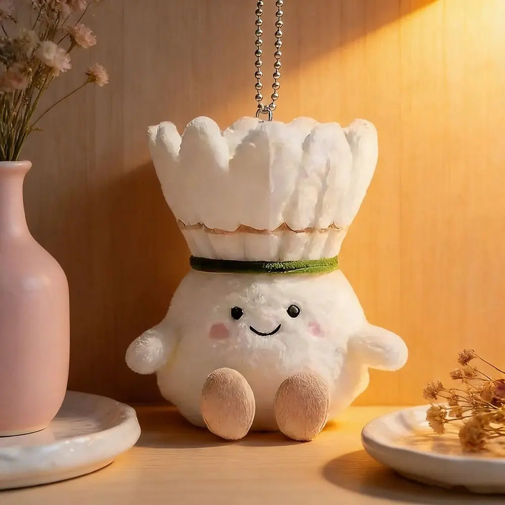 Kawaii Badminton Plush Keychain – Cute Shuttlecock Bag Charm Plush Keychain Axl