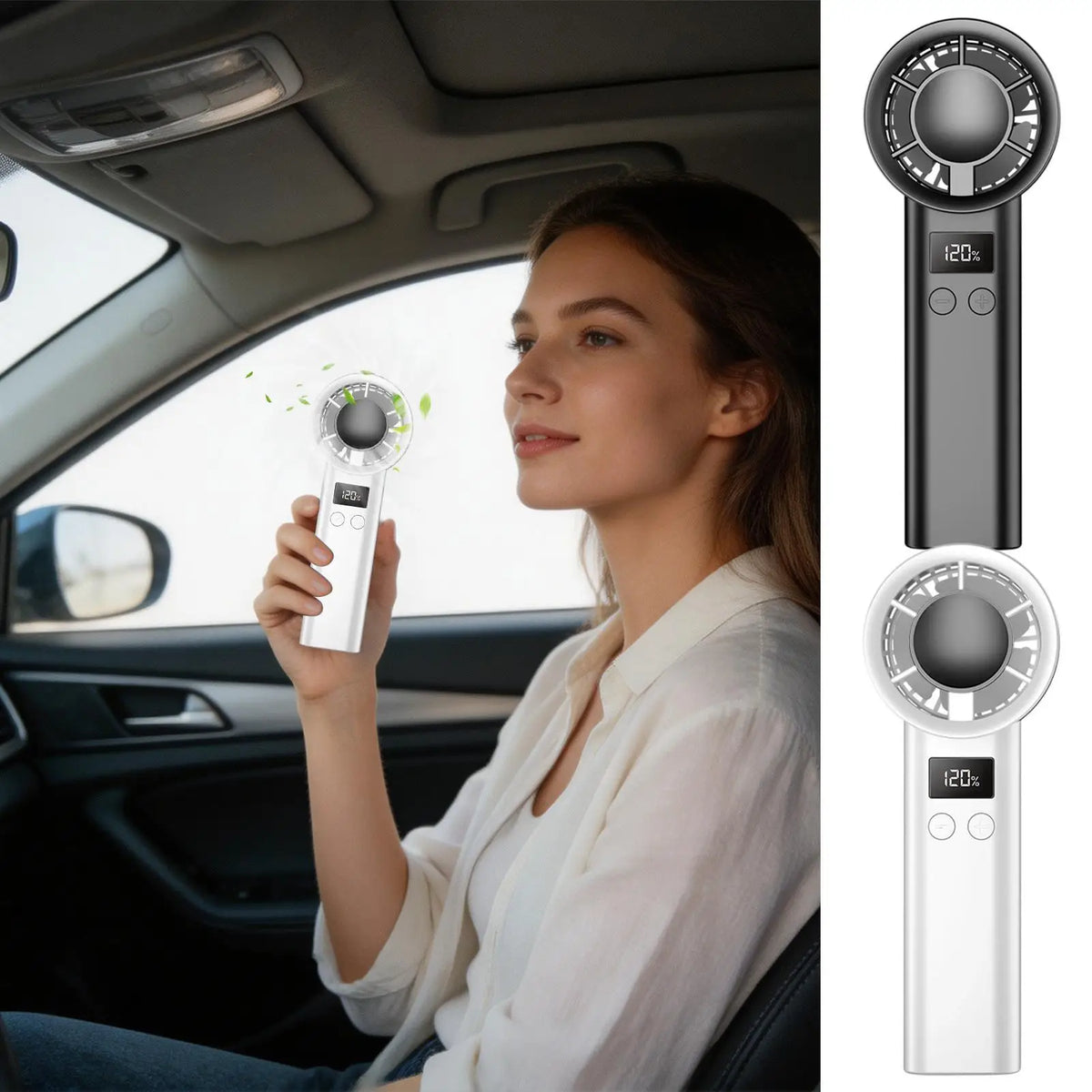 120-Speed Mini Handheld Fan – USB Rechargeable Portable Fan Handheld Portable Fan Axl