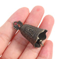 Mini Antique Brass Guanyin Bell Sculpture Set of 2 Decorative Bell Sculpture Axl 2Pcs