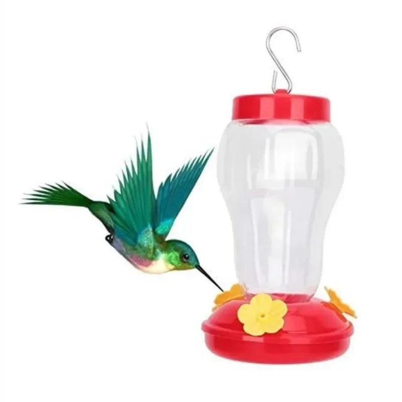 Clear Hanging Hummingbird Feeder 480ml | Garden Bird Feeder Hummingbird Feeder Axl WHITE