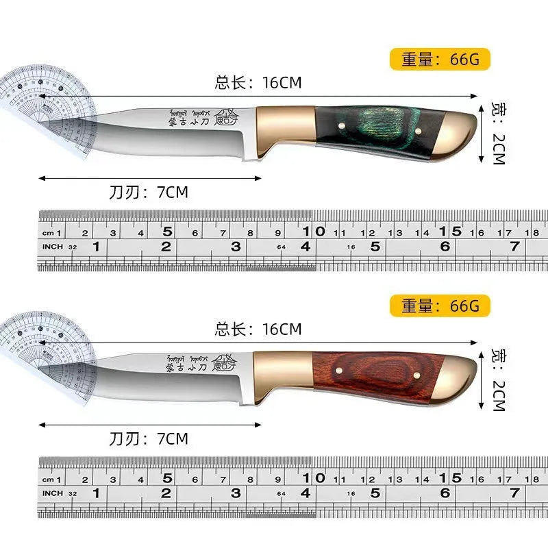 Portable Stainless Steel Boning Knife with Leather Cover Boning Knife Axl