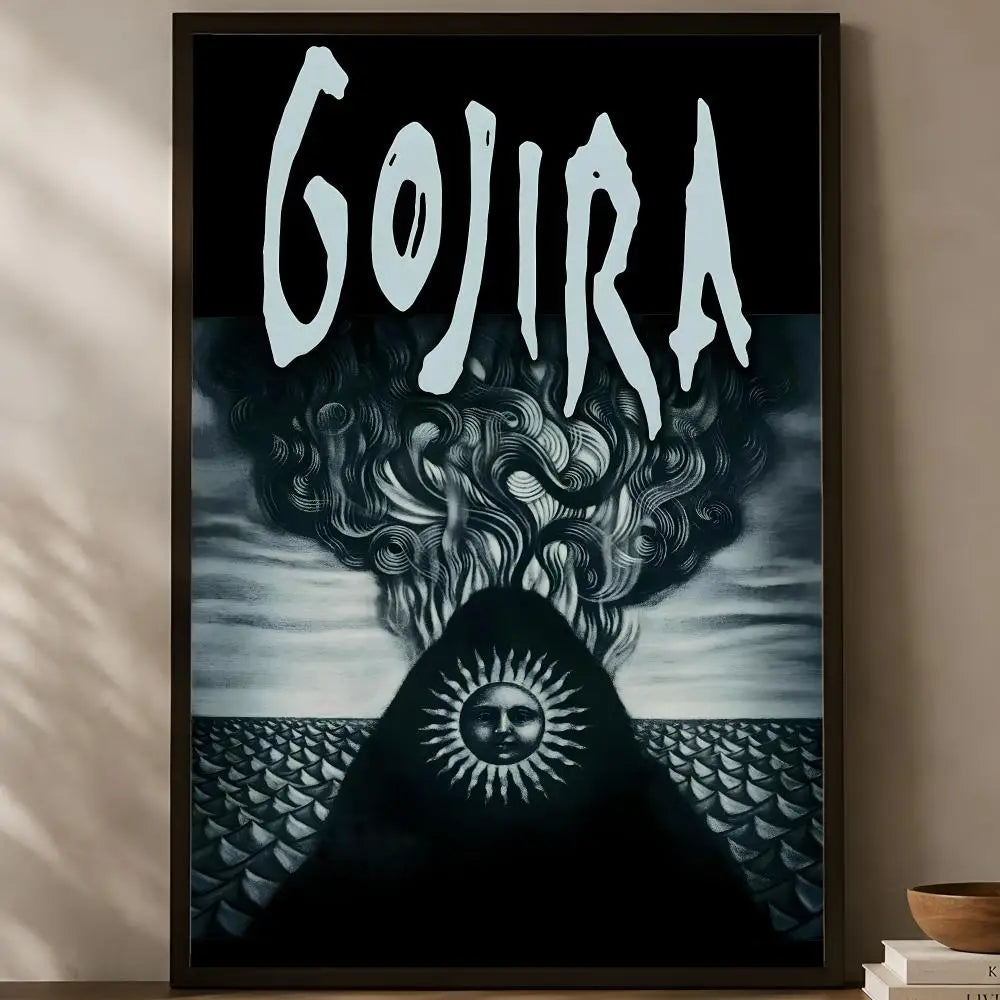 Gojira Band Wall Poster – Self-Stick HD Waterproof Wall Art Wall Art Poster Axl White02 30X40cmNoframe