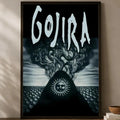 Gojira Band Wall Poster – Self-Stick HD Waterproof Wall Art Wall Art Poster Axl White02 30X40cmNoframe