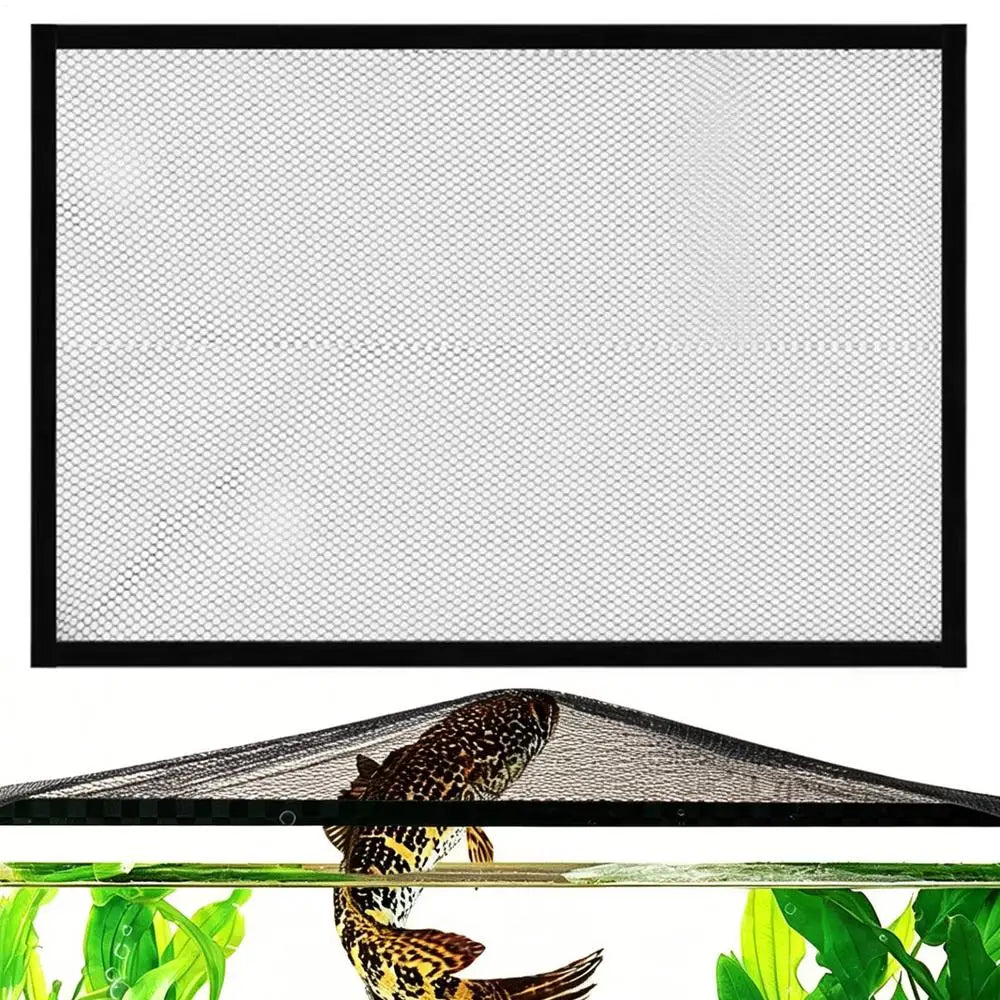 Aquarium Fish Tank Mesh Lid – Magnetic Anti-Jump Cover Aquarium Mesh Lid Axl 01