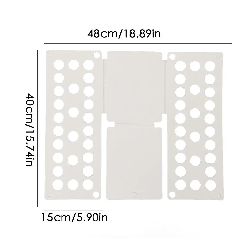 T-Shirt Folding Board – Fast Foldable Clothes Laundry Organizer Clothes Folding Board Axl White