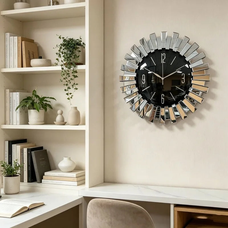Large Modern Silent Wall Clock – Minimalist Luxury 56cm Wall Clock Axl