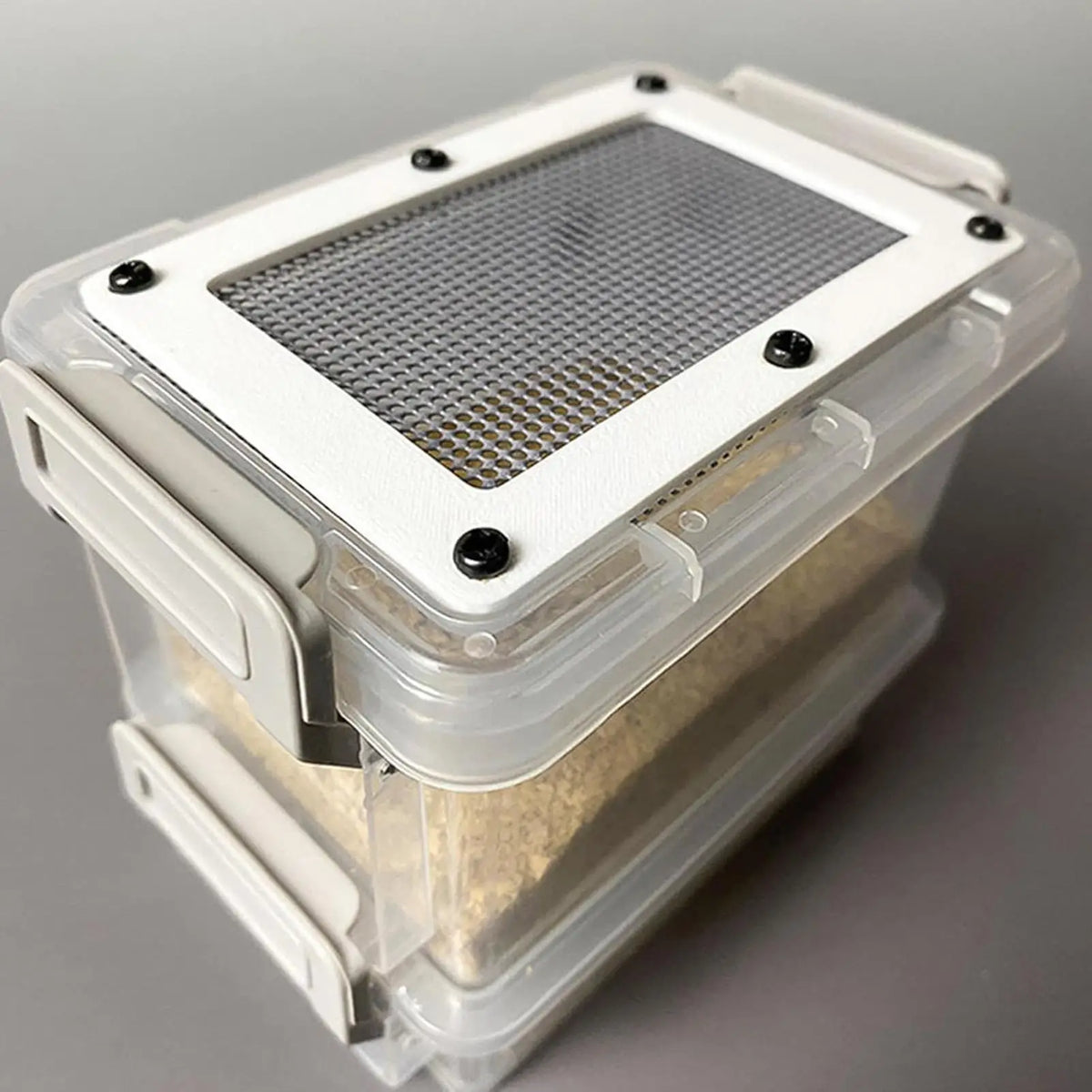 Mealworm Breeding Box – Breathable Filter Container for Reptiles Insect Breeding Container Axl