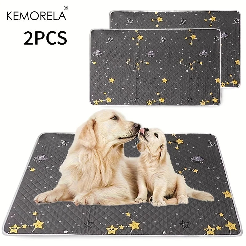 KEMORELA 2-Pack Reusable Dog Training Mats – Washable Pet Pads Pet Training Mat Axl 2PCS 150X100cm
