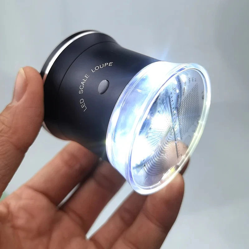30X Illuminated Jeweler's Loupe Magnifier – 6 LED & USB Jeweler's Loupe Axl