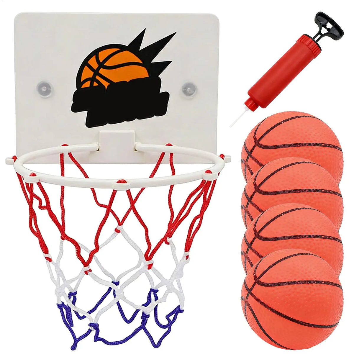 Mini Indoor Basketball Hoop for Kids – Suction Cup Wall Mount Kids Basketball Hoop Axl