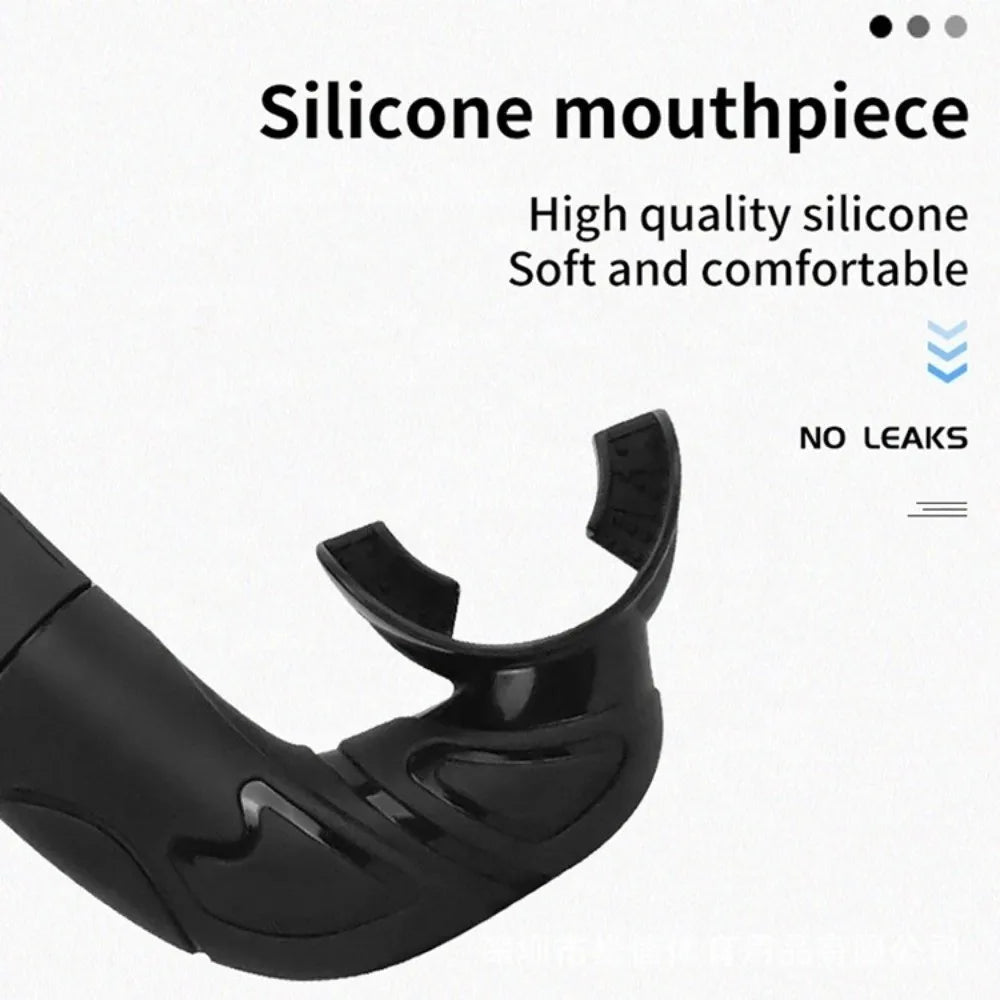 Soft Silicone Diving Snorkel – Arc-Bite Freediving Snorkel Diving Snorkel Axl