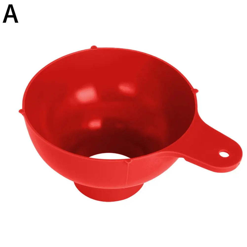 Wide Mouth Food Grade Plastic Funnel for Kitchen – 1-2 Pack Kitchen Funnel Axl Red 1pcs
