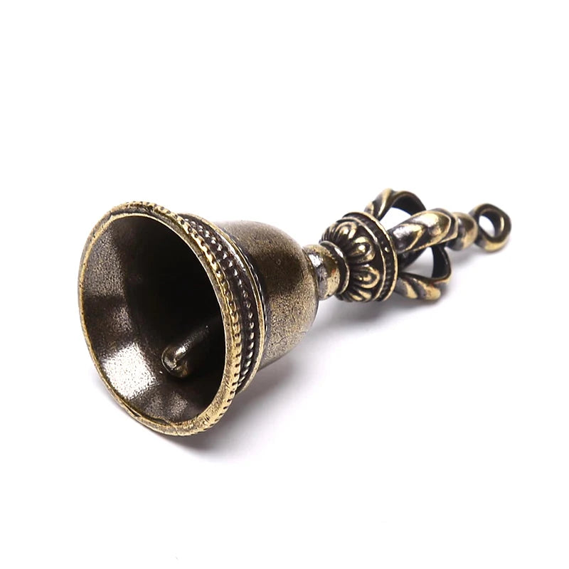 Brass Magic Bell Keychain Pendant – Retro Bronze Charm Decorative Bell Charm Axl