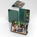 Slim iPad Case Hard Shell Fold Stand – Multi-Gen Compatible Tablet Case Axl green iPad Air 13inch M4