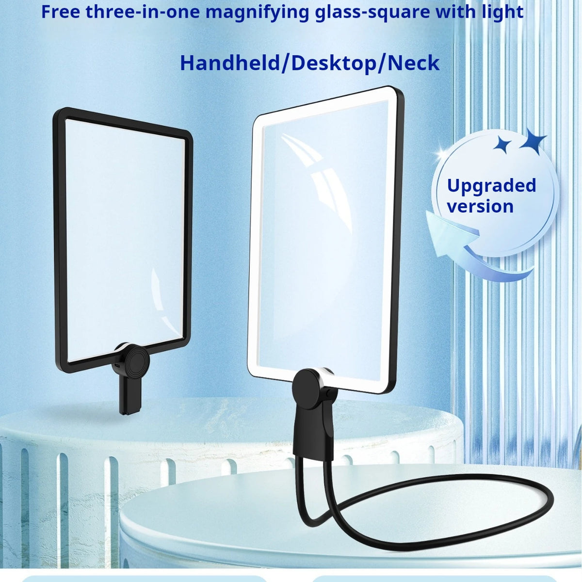 Fresnel LED Magnifying Glass – 50 LED Lights Illuminated Loupe Illuminated Magnifying Glass Axl