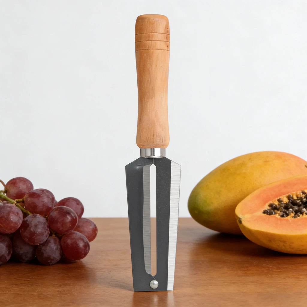Sugarcane Peeler Knife – Stainless Steel Fruit & Veg Tool Fruit Peeler Knife Axl