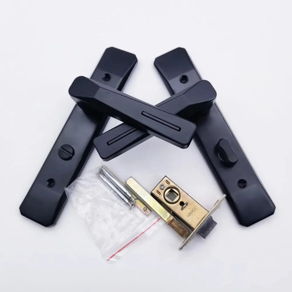 Keyless Bathroom Door Lock – Single Tongue Thickened Handle Door Handle Lock Axl 40 Locking tab