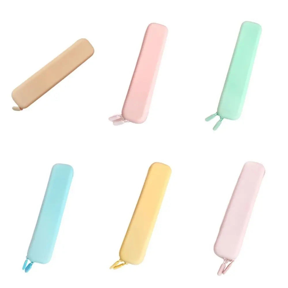 Silicone Pencil Case Macaron Colors – Zipper Pen Bag Silicone Pencil Case Axl