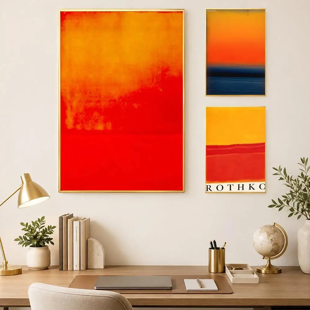 Mark Rothko Wall Art Poster – Self-Stick HD Waterproof Décor Wall Art Poster Axl