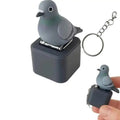 Animal Fidget Keychain with LED Light – Monkey Donkey Pigeon Goat Fidget Keychain Axl A4