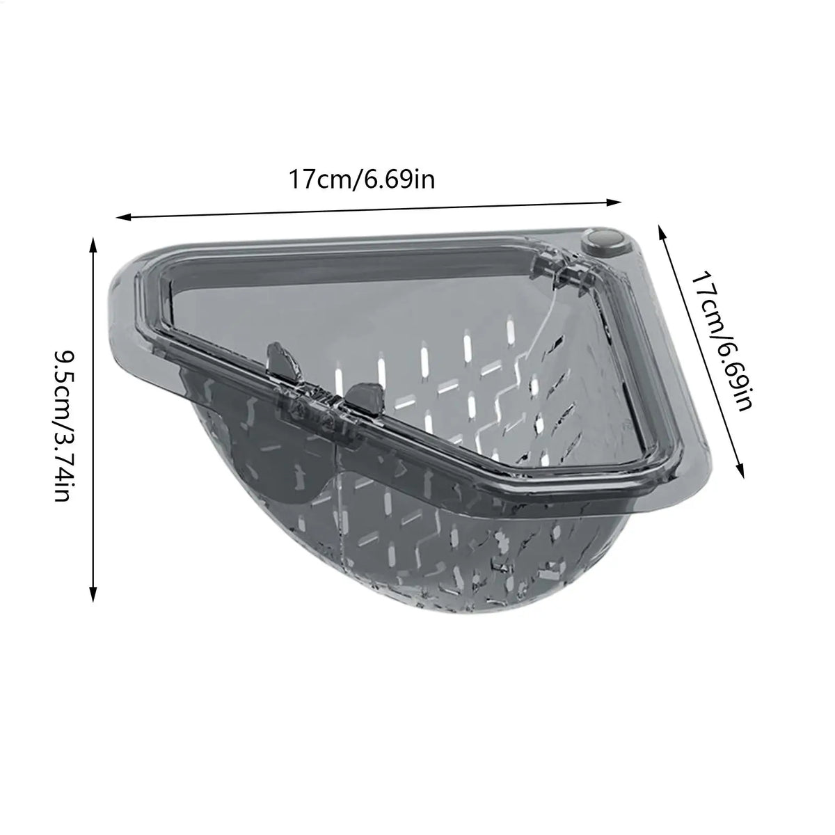 Magnetic Corner Sink Strainer – Foldable Food Scrap Basket Kitchen Sink Strainer Axl