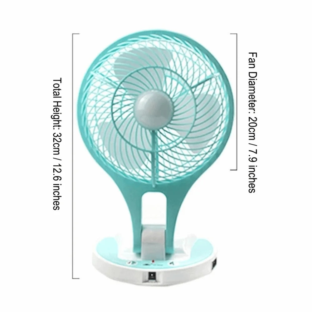 Foldable Mini USB Fan – Quiet Compact Personal Cooler Portable USB Fan Axl