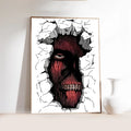 Attack on Titan Anime Poster | Self-Adhesive Waterproof Wall Art Anime Wall Poster Axl z4 21x30cm No Frame