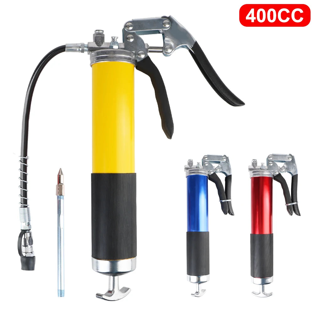 400CC Pistol Grip Grease Gun 6000-7000 PSI with Hose Adapters Pistol Grip Grease Gun Axl