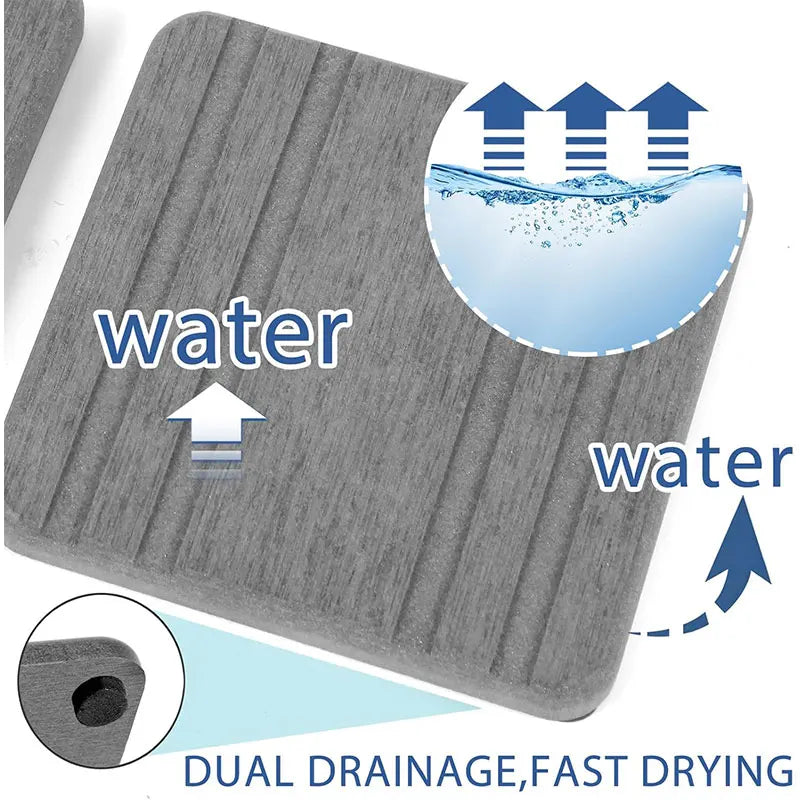 3-Pack Diatomite Sink Tray | Fast-Drying Stone Counter Mat Diatomite Counter Tray Axl