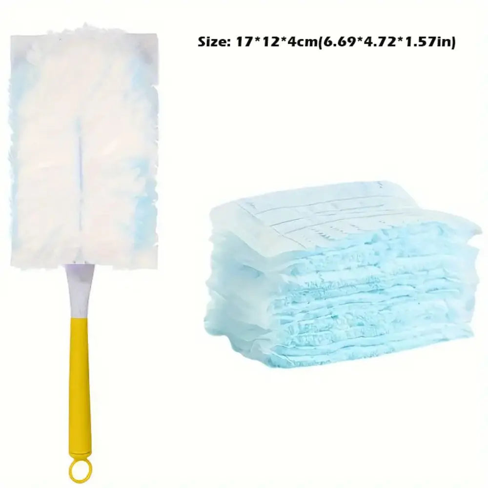 10-Pack Microfiber Electrostatic Duster Refills with Handle Duster Refill Set Axl