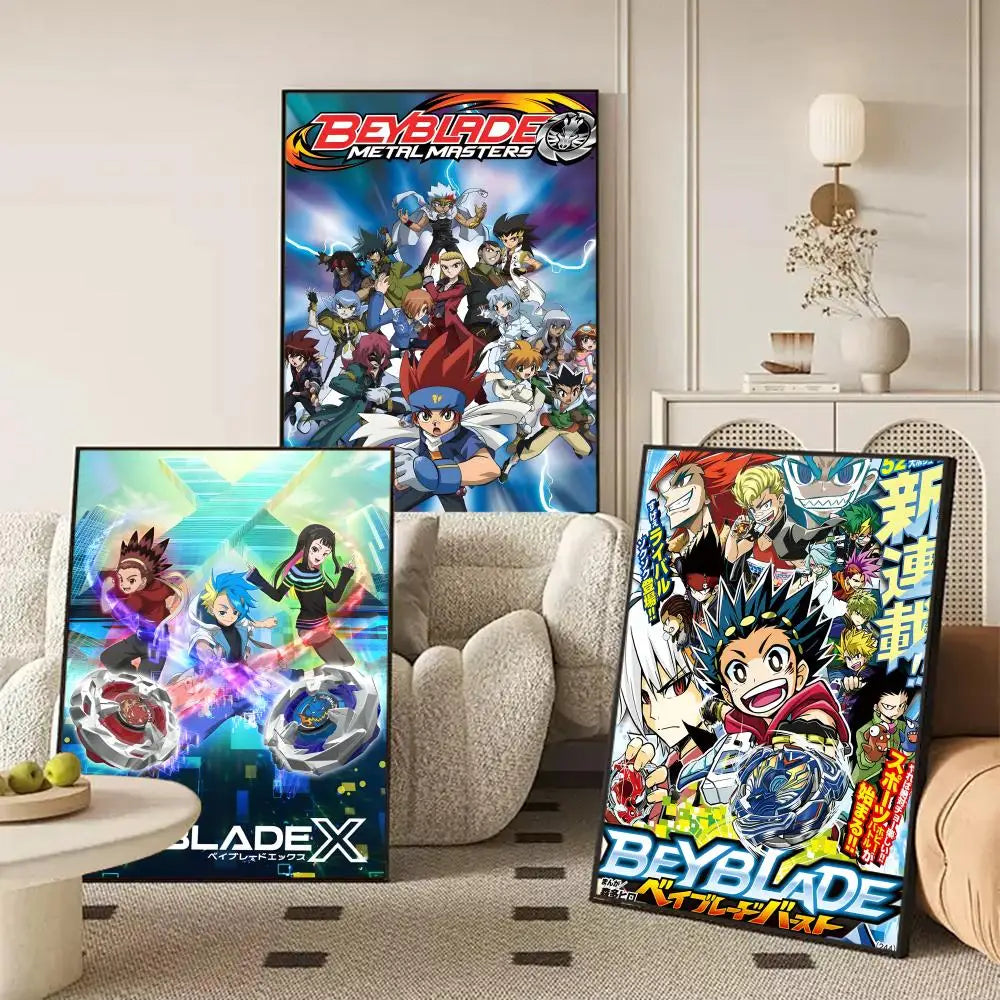Anime Beyblade X Removable Wall Sticker Poster | HD Decor Wall Sticker Poster Axl