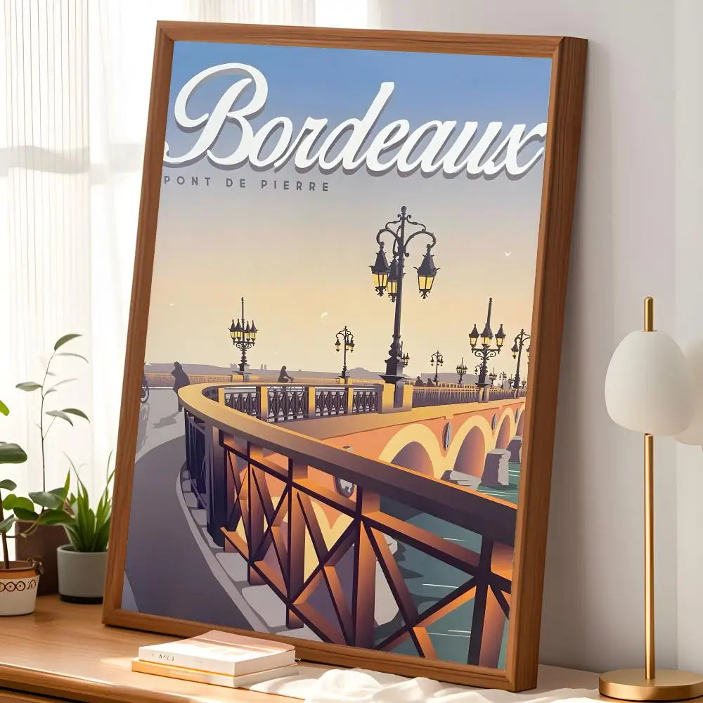 Bordeaux Wine Wall Poster – Self-Stick Waterproof HD Art Decor Wall Art Poster Axl