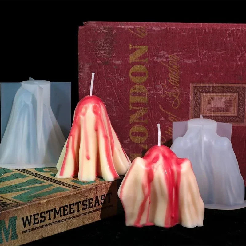 Ghost Cloak Halloween Silicone Candle Mold – DIY Craft Mould Silicone Candle Mold Axl
