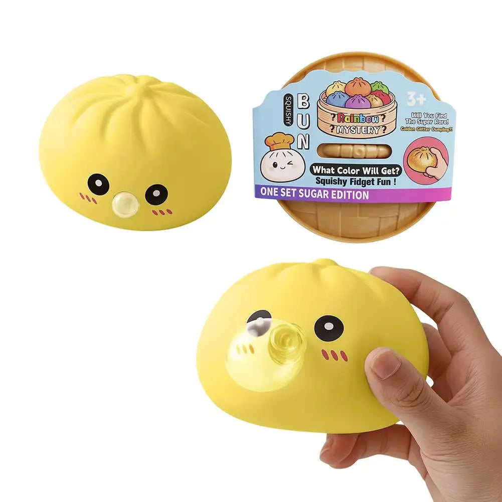 Squishy Dumpling Fidget Toy – Slow Rising Bubble Sensory Ball Squishy Fidget Toy Axl Yellow