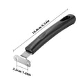 Heat-Resistant Frying Pan Handle Replacement – Non-Slip Grip Pan Handle Replacement Axl Black