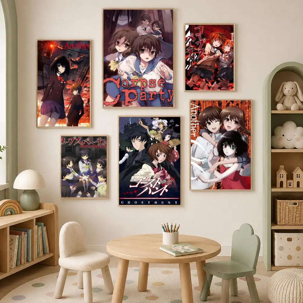Corpse Party Game Poster – Self-Stick HD Waterproof Wall Art Wall Art Poster Axl