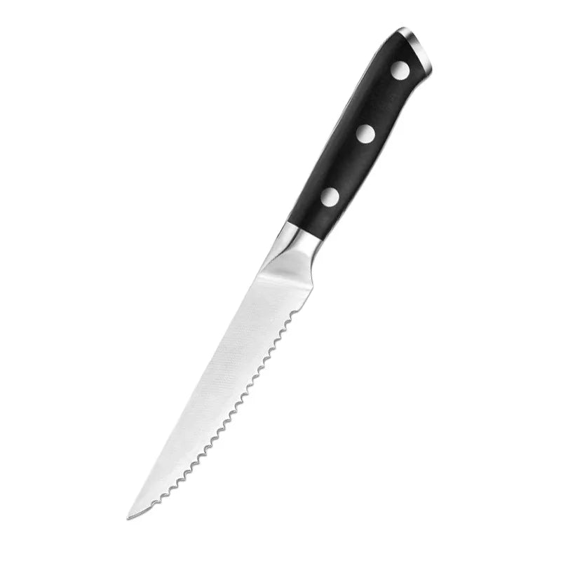Serrated Steak Knife Set – Stainless Steel ABS Handle 1-6 Pc Steak Knife Set Axl 1pcs
