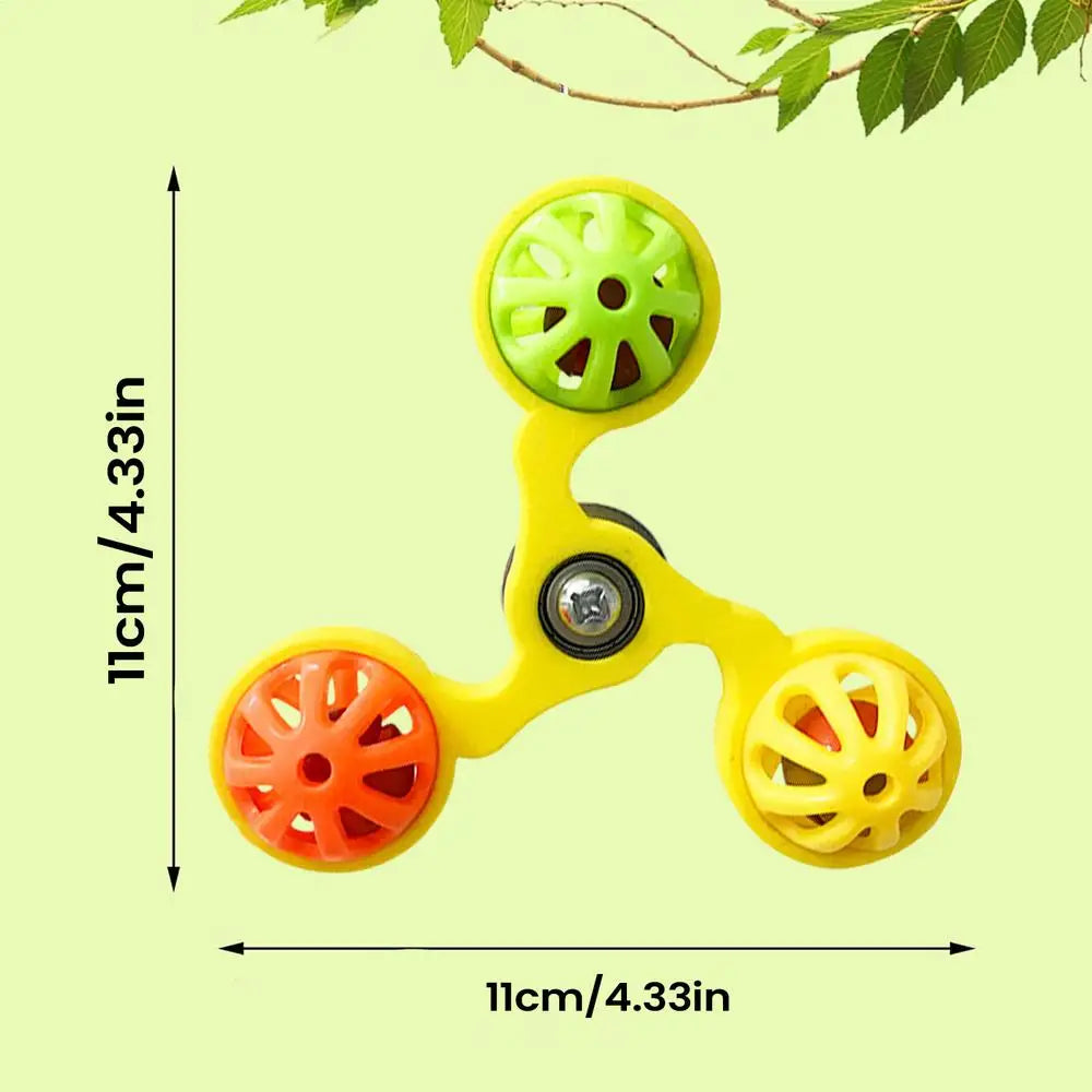 Interactive Rotating Windmill Parrot Toy | Bird Cage Toy Bird Cage Toy Axl Yellow