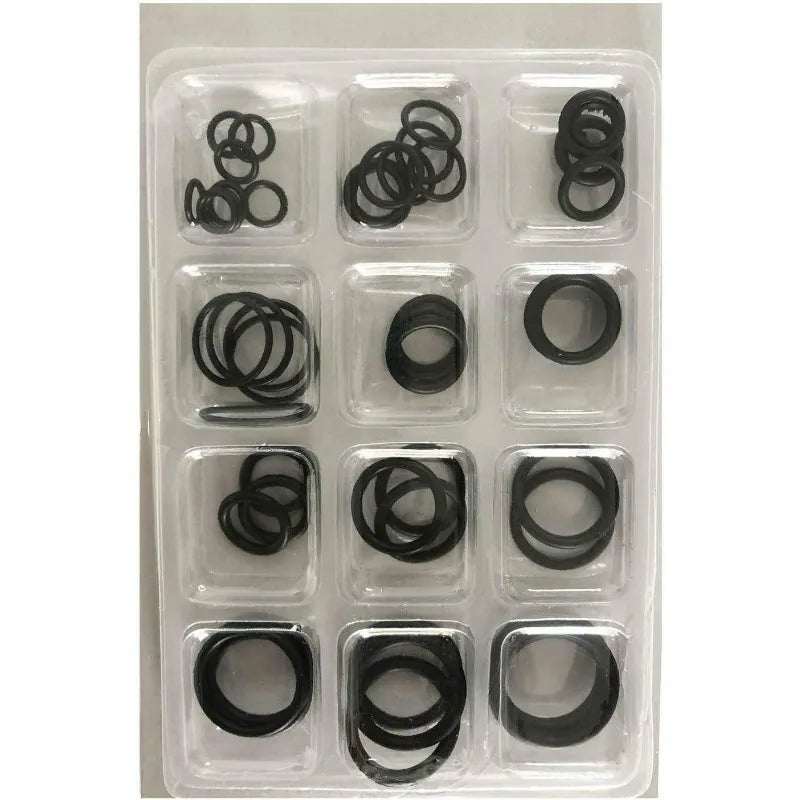 50-Piece Nitrile Rubber O-Ring Gasket Seal Repair Kit – Black O-Ring Repair Kit Axl