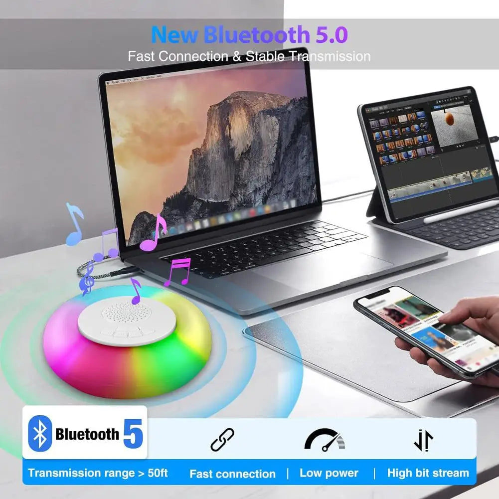 Floating Pool Bluetooth Speaker | IP65 Waterproof, 7-Color LED Floating Pool Speaker Axl