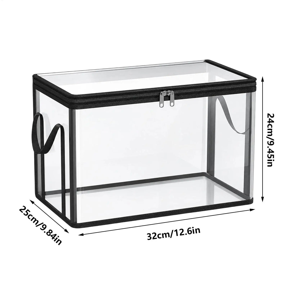 Foldable Clear Storage Bins with Lids – Collapsible Organizer Collapsible Storage Bin Axl