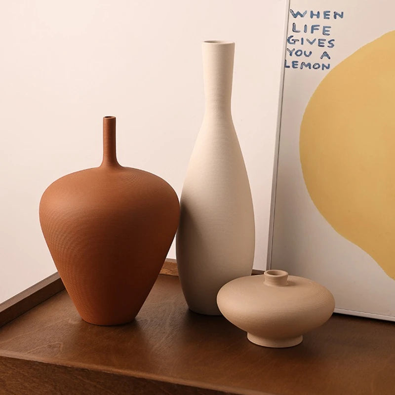 Retro Porcelain Ceramic Vase – Tabletop Flower Vessel Décor Decorative Ceramic Vase Axl